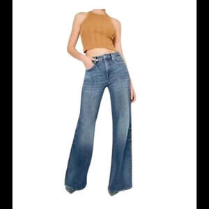 Good American Blue Wide-Leg Jeans